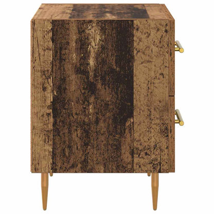 Bedside Cabinet with Drawer 2 pcs Old Wood 40 x 35 x 47.5 cm