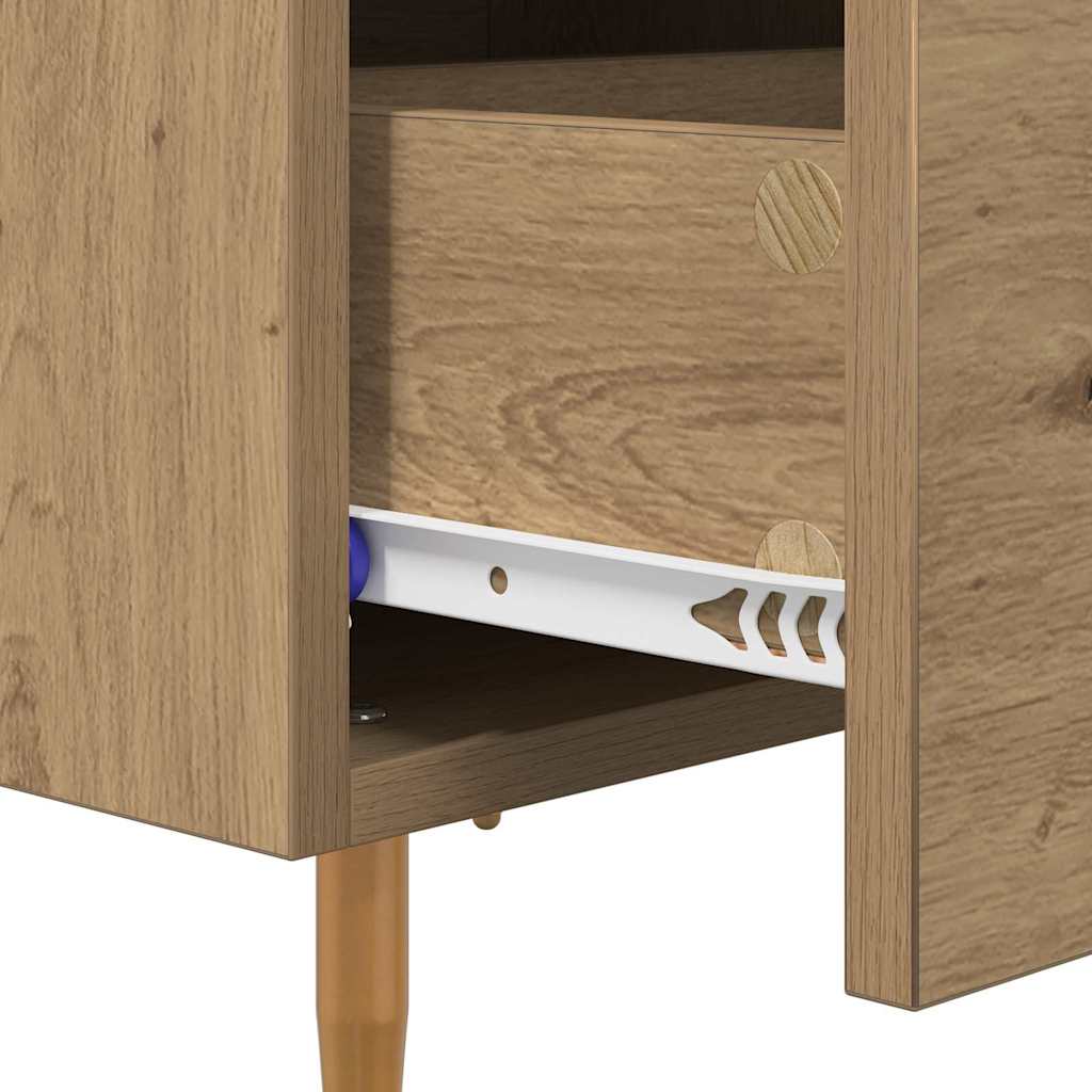 Bedside Cabinet with Drawer 2 pcs Artisan Oak 40 x 35 x 47.5 cm