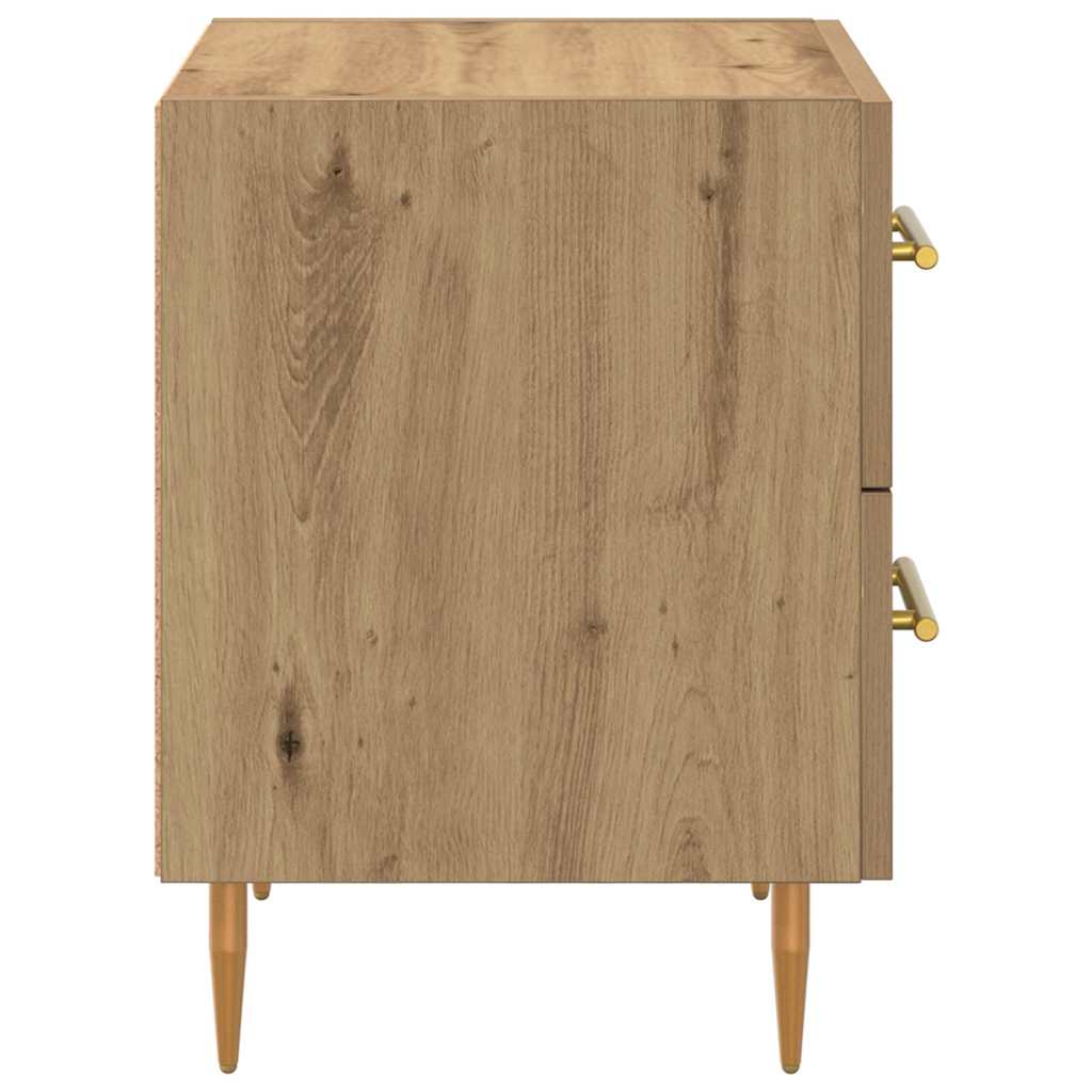 Bedside Cabinet with Drawer 2 pcs Artisan Oak 40 x 35 x 47.5 cm