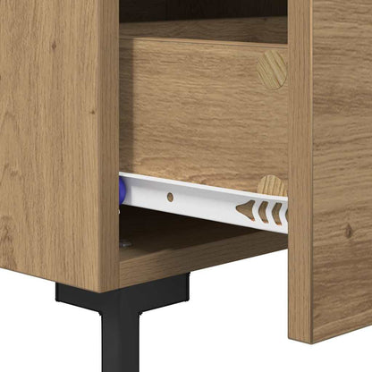 Bedside Cabinet with Drawer 2 pcs Artisan Oak 40 x 35 x 47.5 cm
