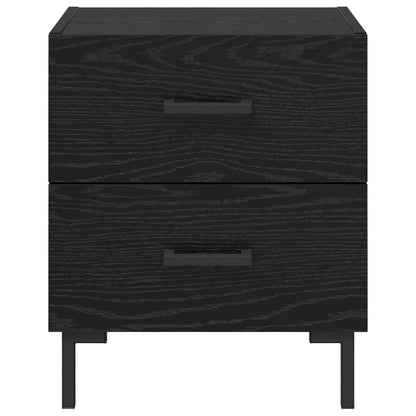 Bedside Cabinet Black Oak 40 x 35 x 47.5 cm Engineered Wood