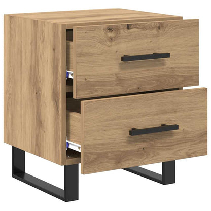 Bedside Cabinet with Drawer 2 pcs Artisan Oak 40 x 35 x 47.5 cm