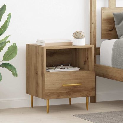 Bedside Table Brown 40 x 35 x 47.5 cm Engineered Wood