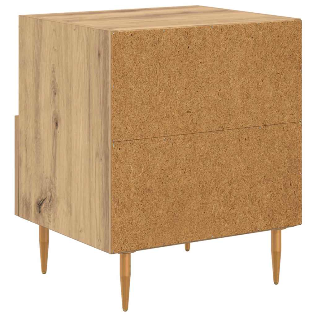 Bedside Table Brown 40 x 35 x 47.5 cm Engineered Wood