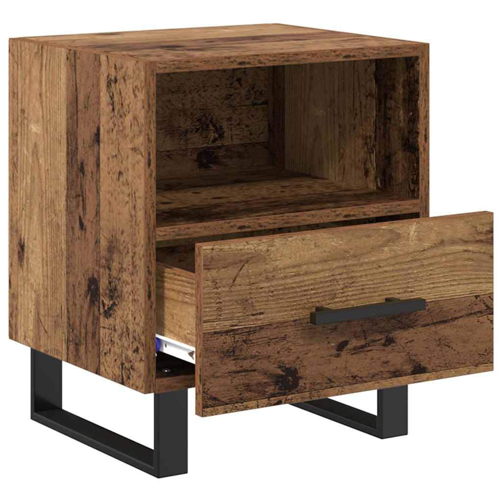 Bedside Cabinet Old Wood 40 x 35 x 47.5 cm Engineered Wood