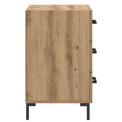 Bedside Cabinet Artisan Oak 40 x 40 x 66 cm Engineered Wood