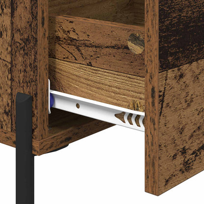 Bedside Cabinet Old Wood 40 x 40 x 66 cm Engineered Wood