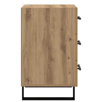 Bedside Cabinet Artisan Oak 40 x 40 x 66 cm Engineered Wood