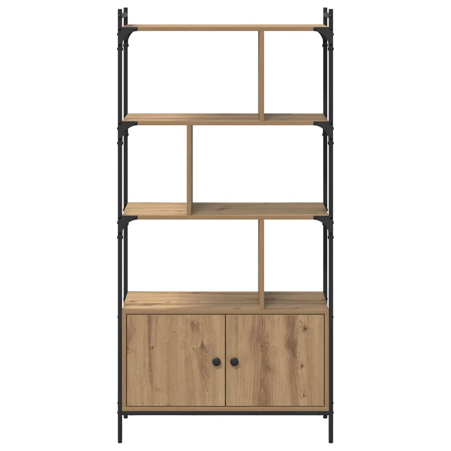 Bookcase 6-Tier 76.5 x 30 x 154.5 cm Engineered Wood