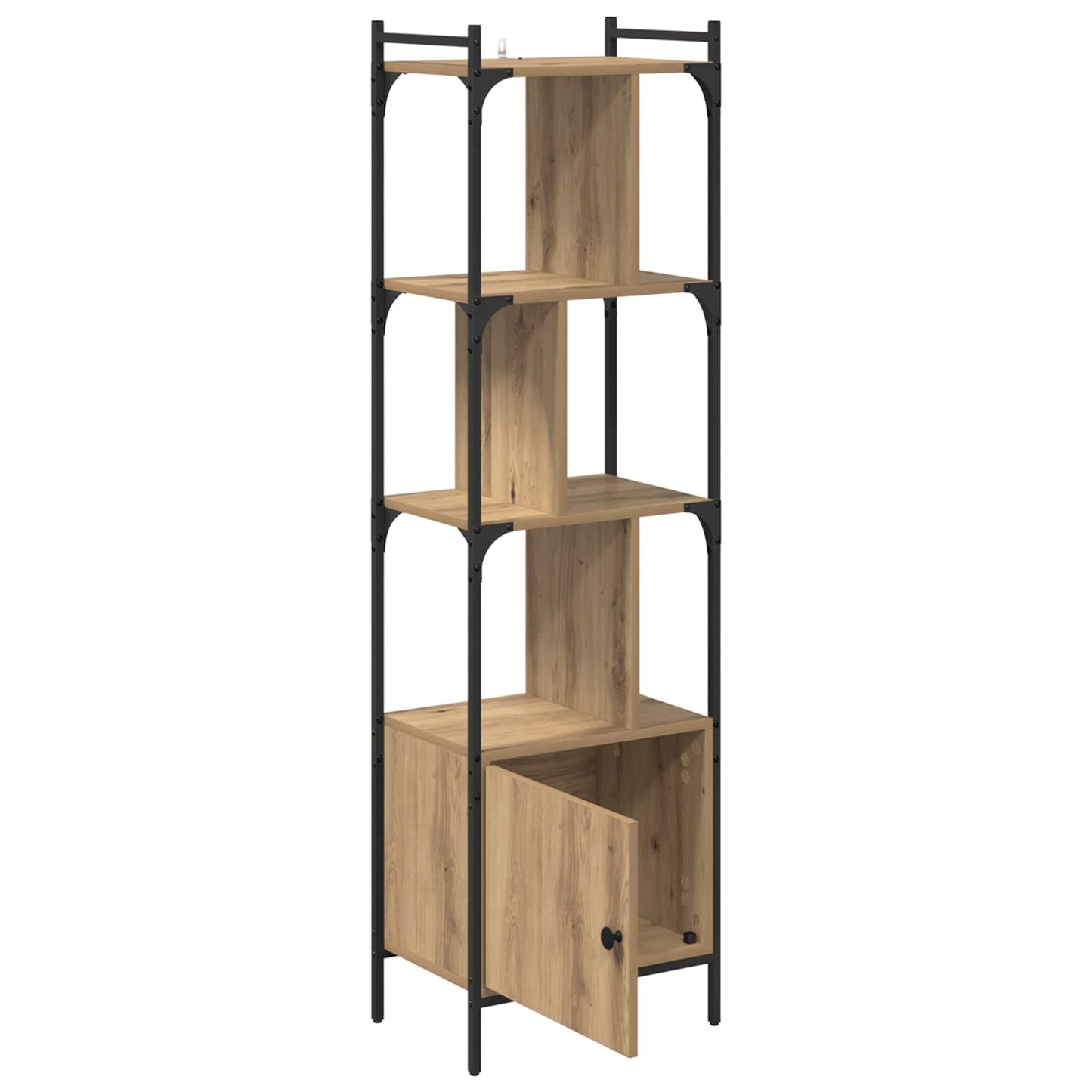 Bookcase 6-Tier 44.5 x 30 x 154.5 cm Engineered Wood