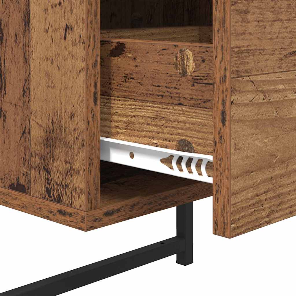 Bedside Cabinet Old Wood 35 x 30 x 51 cm Engineered Wood