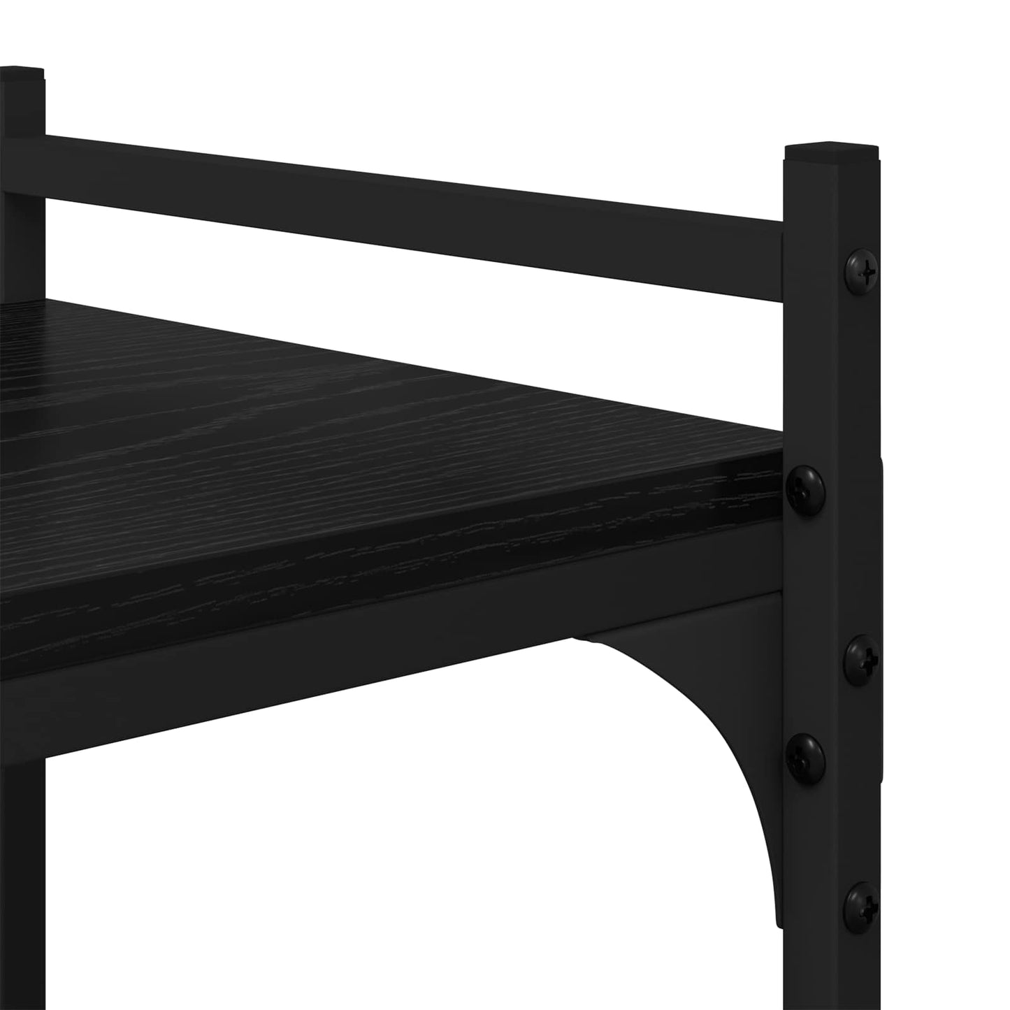 Bookcase Black oak 76 x 32 x 192 cm Engineered wood