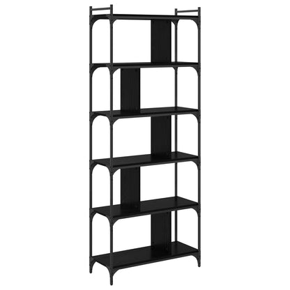 Bookcase Black oak 76 x 32 x 192 cm Engineered wood