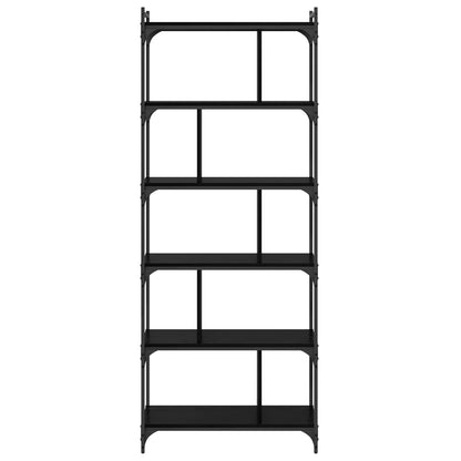 Bookcase Black oak 76 x 32 x 192 cm Engineered wood