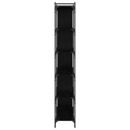 Bookcase Black oak 76 x 32 x 192 cm Engineered wood