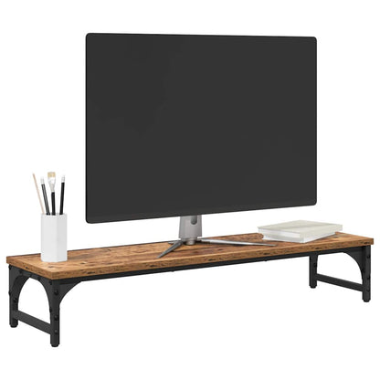Monitor Stand Old Wood 85 x 23 x 15.5 cm Engineered Wood