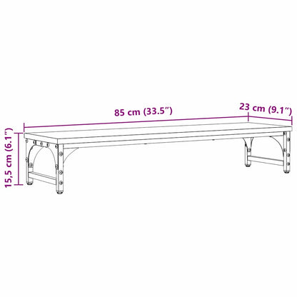 Monitor Stand Old Wood 85 x 23 x 15.5 cm Engineered Wood