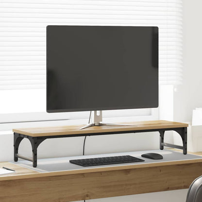 Monitor Stand Artisan Oak 85 x 23 x 15.5 cm Engineered Wood