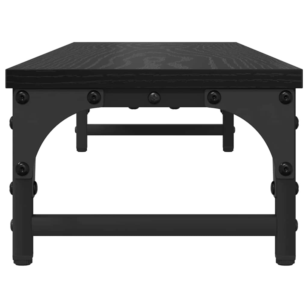 Monitor Stand Black Oak 85 x 23 x 15.5 cm Engineered Wood