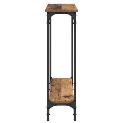 Console Table Old Wood 75 x 22.5 x 75 cm Engineered Wood