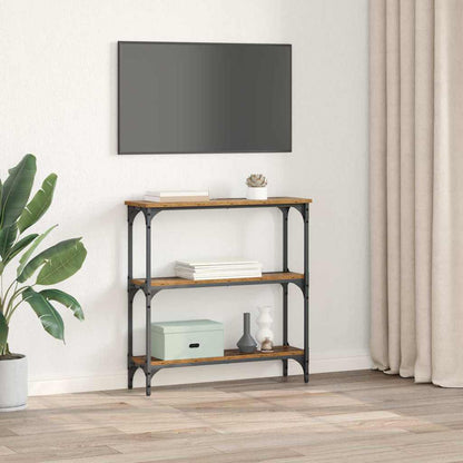 Console Table with Shelf Old wood 75 x 22.5 x 75 cm