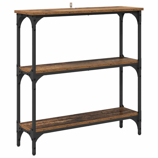 Console Table with Shelf Old wood 75 x 22.5 x 75 cm