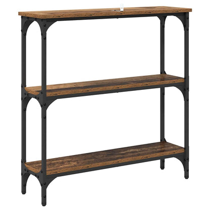 Console Table with Shelf Old wood 75 x 22.5 x 75 cm
