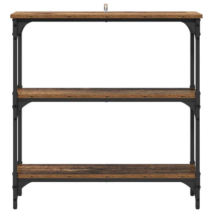 Console Table with Shelf Old wood 75 x 22.5 x 75 cm