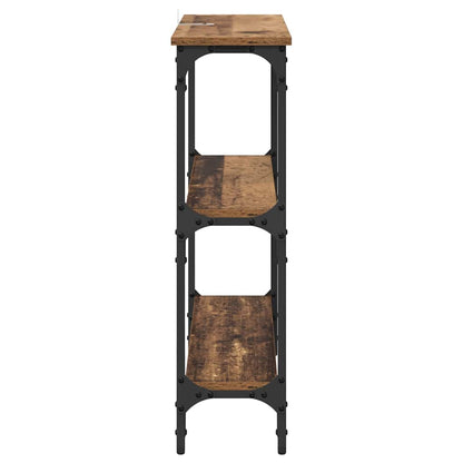 Console Table with Shelf Old wood 75 x 22.5 x 75 cm