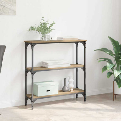 Console Table with Shelf Artisan oak 75 x 22.5 x 75 cm
