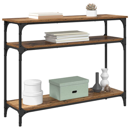 Console Table Old Wood 100 x 29 x 75 cm Engineered Wood