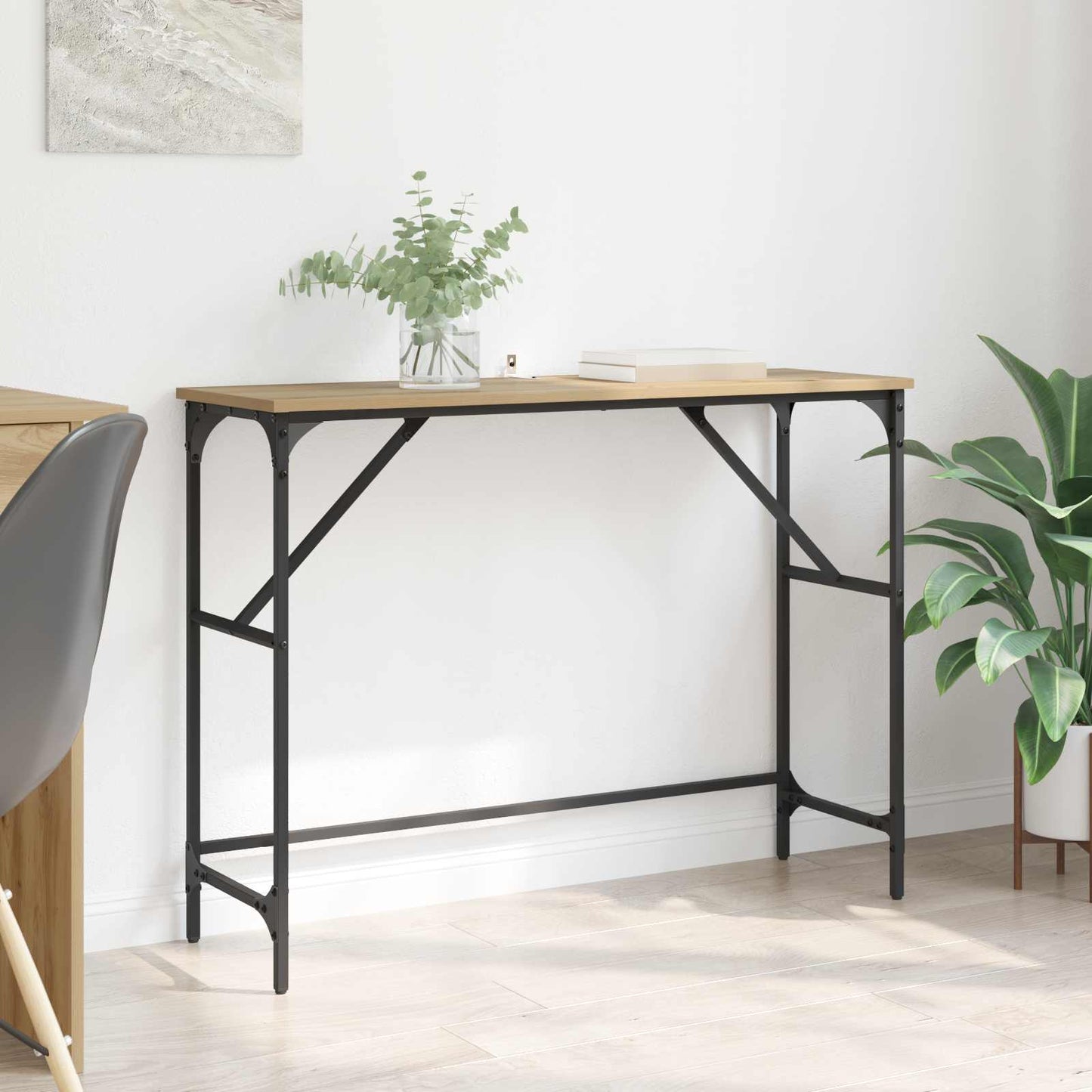 Console Table Artisan Oak 100 x 32 x 75 cm Engineered Wood