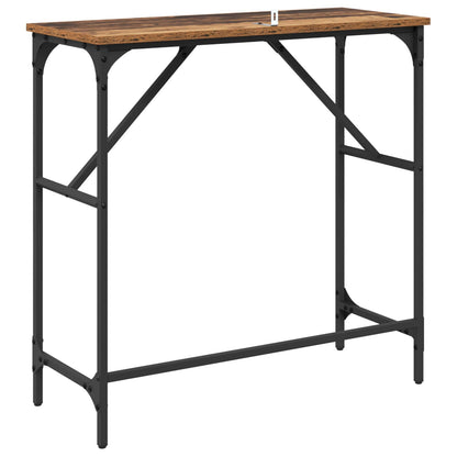 Console Table Old Wood 75 x 32 x 75 cm Engineered Wood