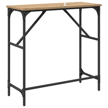 Console Table Artisan Oak 75 x 32 x 75 cm Engineered Wood