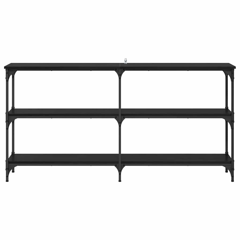Console Table Black Oak 150 x 29 x 75 cm