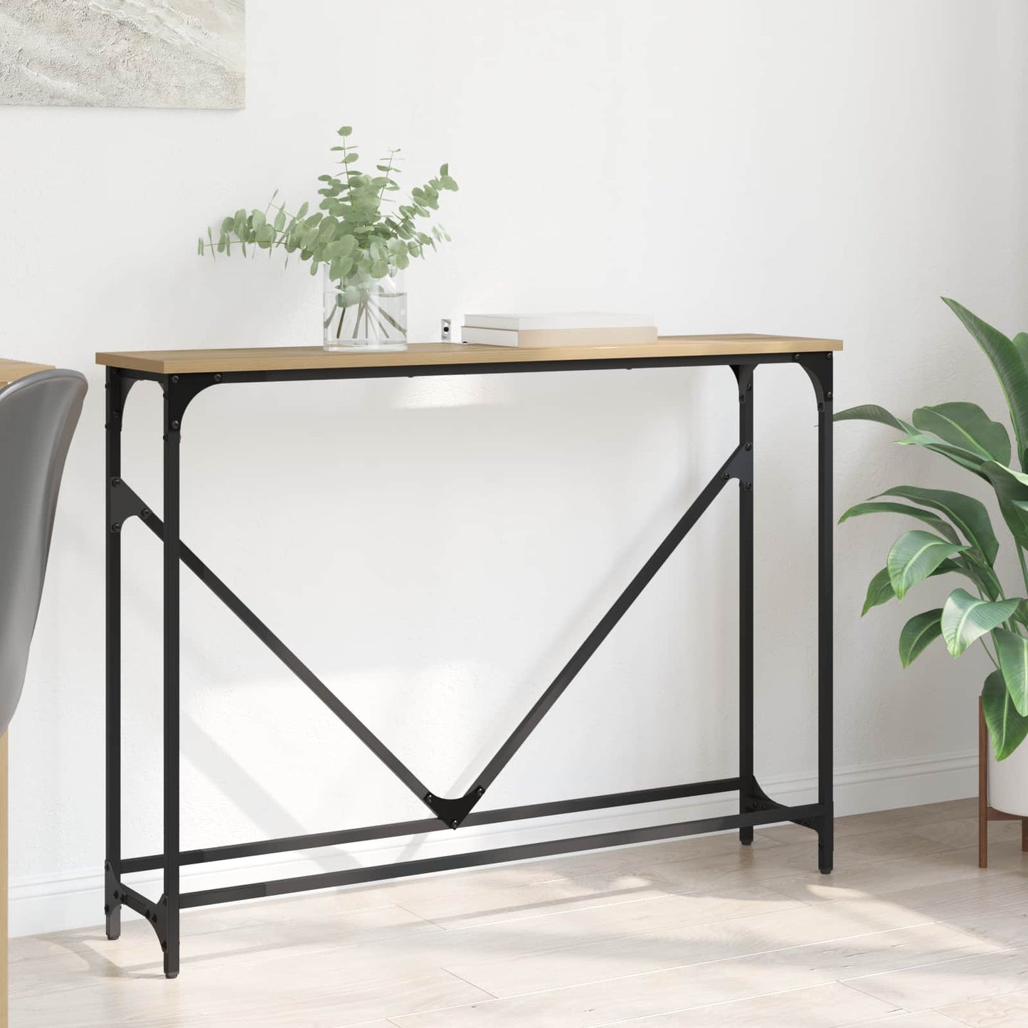 Console Table Artisan Oak 102 x 23 x 75 cm Engineered Wood