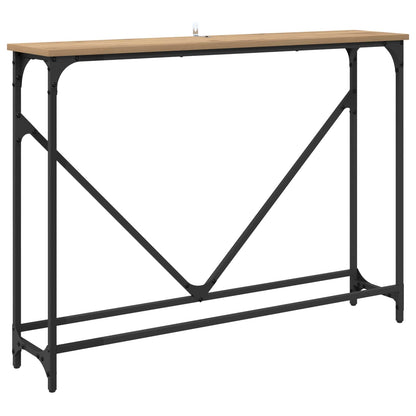 Console Table Artisan Oak 102 x 23 x 75 cm Engineered Wood
