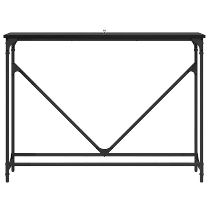 Console Table Manual Black Oak 102 x 23 x 75 cm Engineered Wood