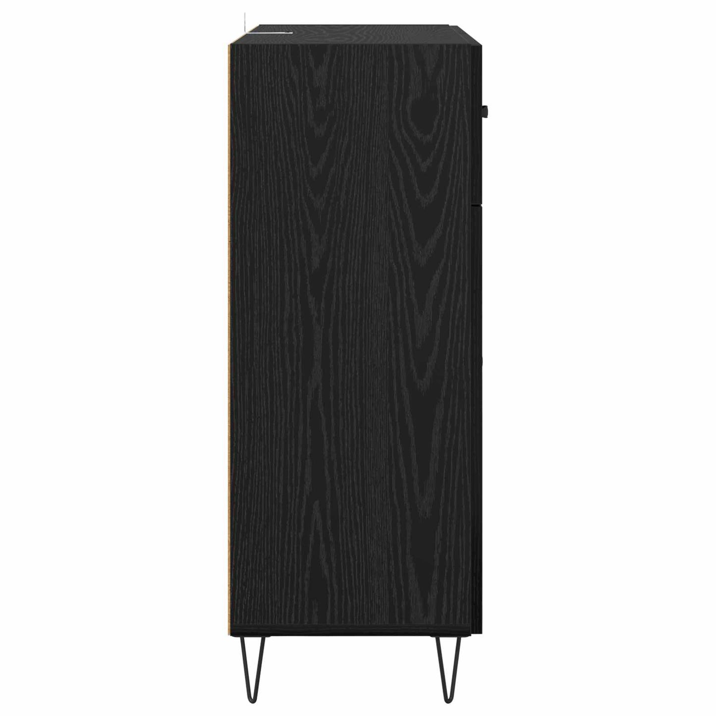 Sideboard Black Oak 69.5 x 34 x 90 cm Engineered Wood