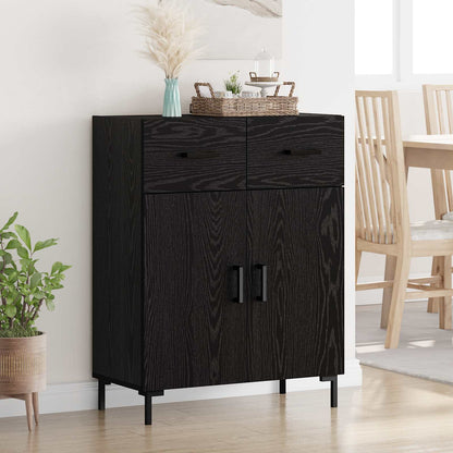 Sideboard Black Oak 69.5 x 34 x 90 cm Engineered Wood