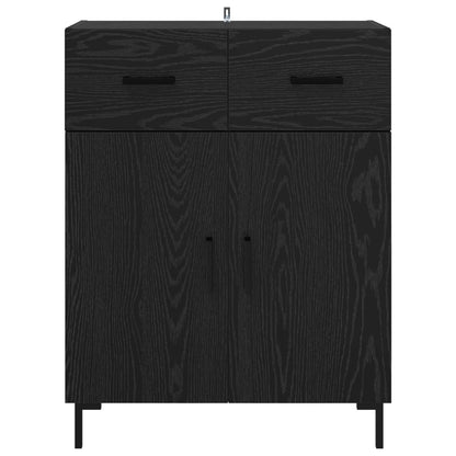 Sideboard Black Oak 69.5 x 34 x 90 cm Engineered Wood