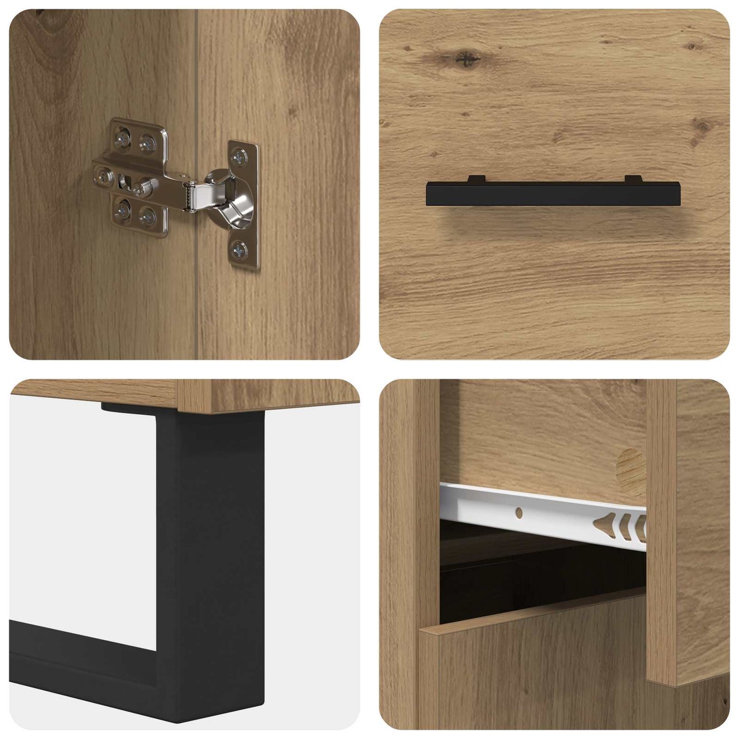 Sideboard Artisan Oak 69.5 x 34 x 90 cm Engineered Wood