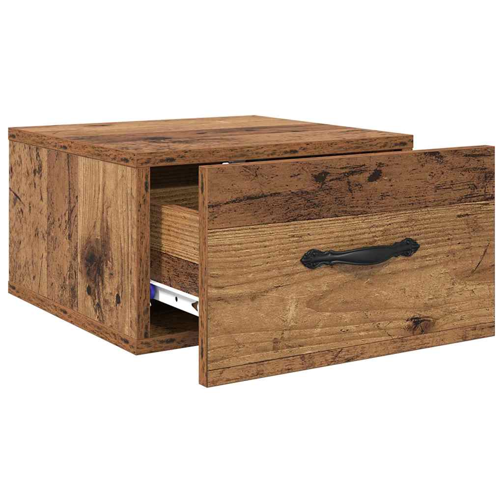 Bedside Cabinet 2 pcs Old wood 35 x 35 x 20 cm Engineered wood