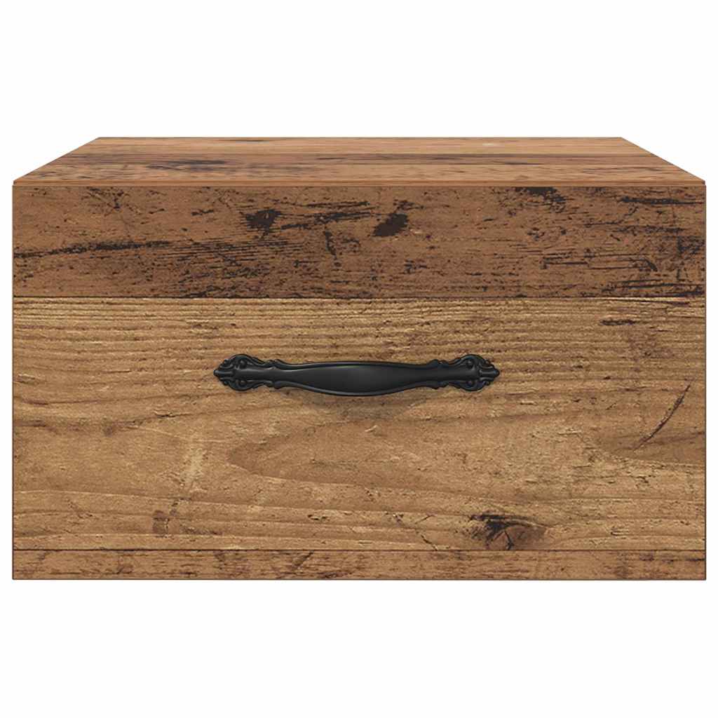 Bedside Cabinet 2 pcs Old wood 35 x 35 x 20 cm Engineered wood