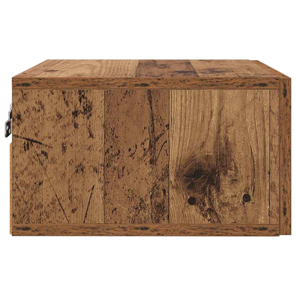 Bedside Cabinet 2 pcs Old wood 35 x 35 x 20 cm Engineered wood