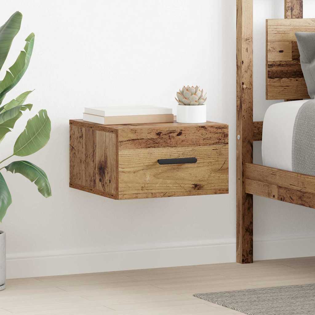 Bedside Cabinet Old Wood 35 x 35 x 20 cm Engineered Wood