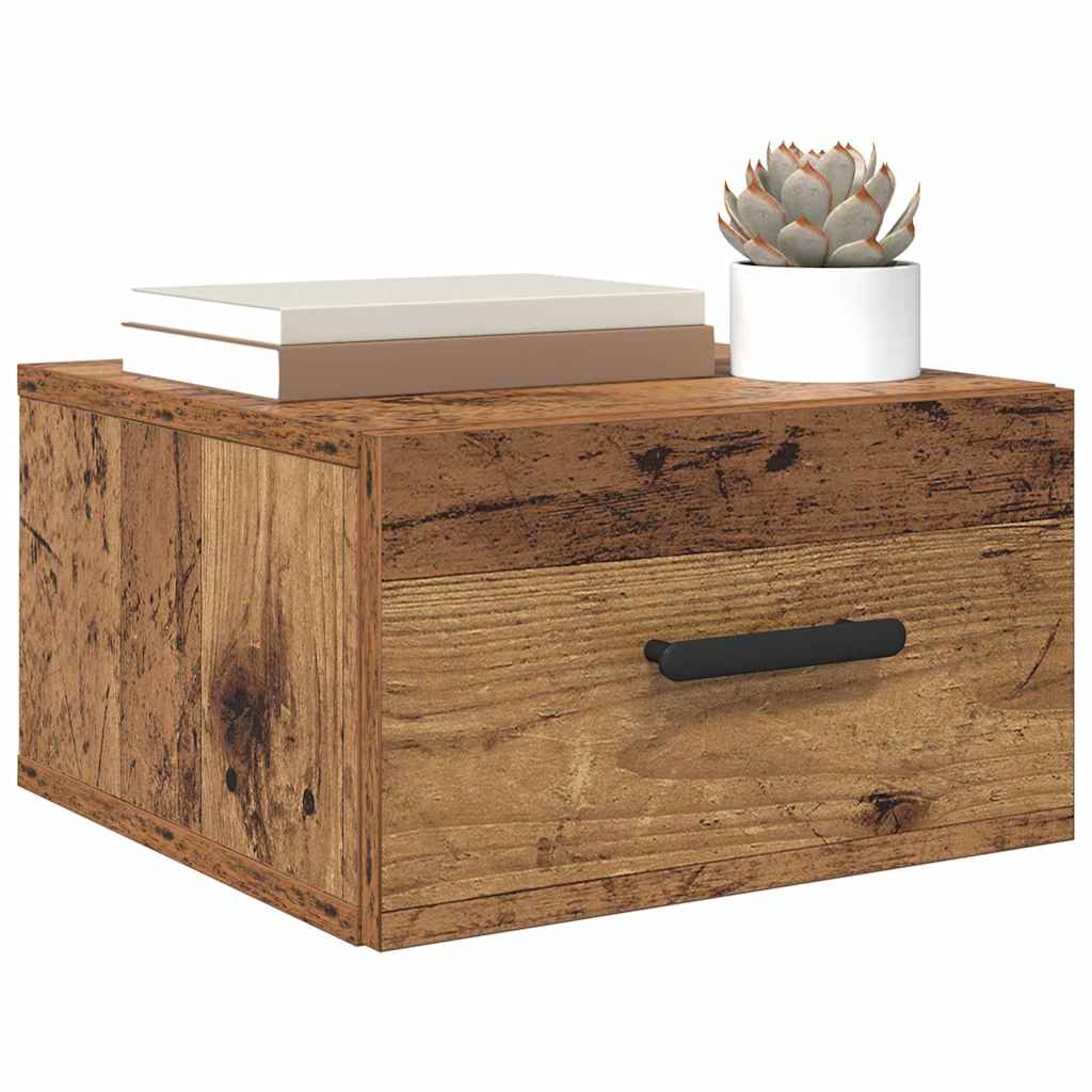 Bedside Cabinet Old Wood 35 x 35 x 20 cm Engineered Wood