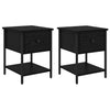 Bedside Cabinet 2 pcs Old wood 35 x 35 x 20 cm Engineered wood