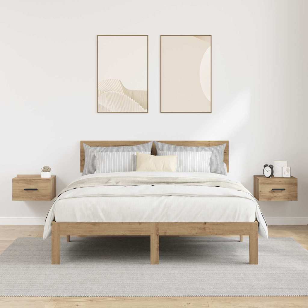 Bedside Cabinet 2 pcs 35 x 35 x 20 cm Engineered Wood