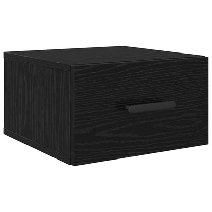 Bedside Cabinet Black Oak 35 x 35 x 20 cm Engineered Wood